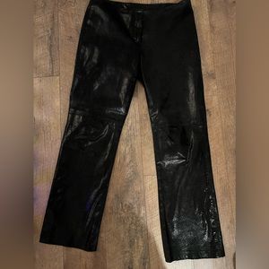 Leather/Suede Black pant